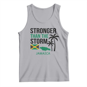 Stronger Than The Storm Jamaica Tank Top Resilience and Hope Hurricane Awareness TS02 Athletic Heather Print Your Wear