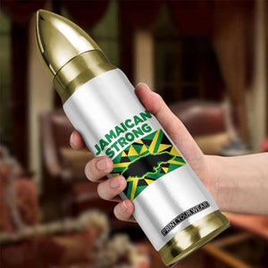 Jamaican Strong Resilience Geometric Flag Bullet Tumbler Abstract Island Map and Heritage TS02 Print Your Wear