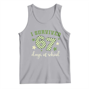 I Survived 67 Days of School Tank Top Funny Six Seven Meme Students Teacher Celebration TS02 Athletic Heather Print Your Wear