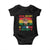 Black History Is American History Baby Onesie African American Pride Raised Fist TS02 Black Print Your Wear