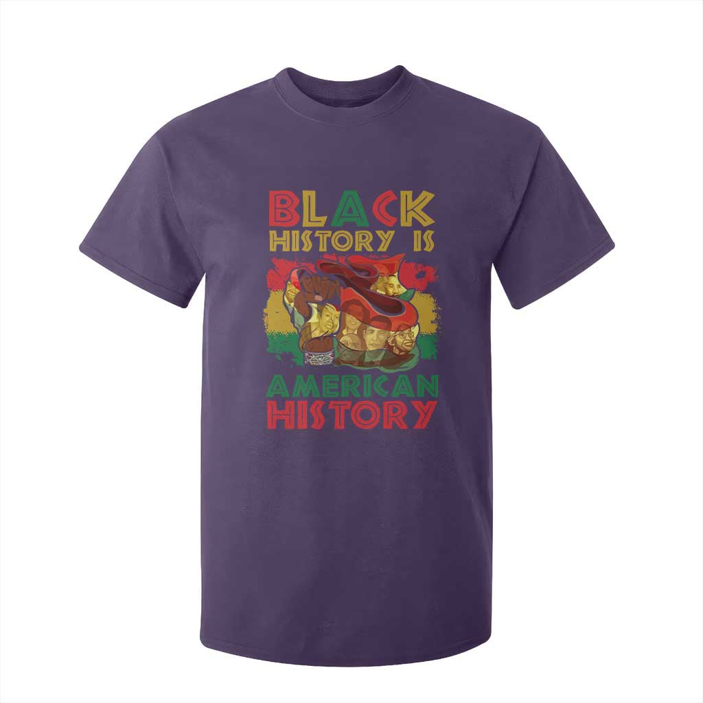 Black History Is American History T Shirt For Kid African American Pride Flag Raised Fist TS02 Purple Print Your Wear