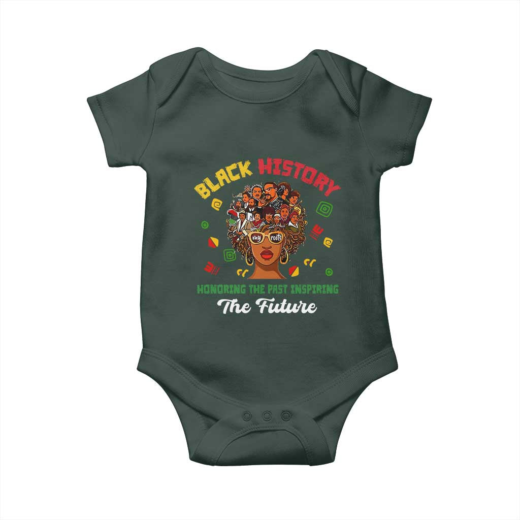 Black History Month Baby Onesie Honoring The Past Inspiring The Future African American Roots TS02 Print Your Wear