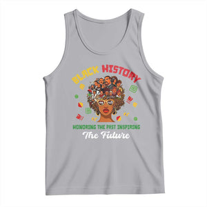 Black History Month Tank Top Honoring The Past Inspiring The Future African American Roots TS02 Athletic Heather Print Your Wear