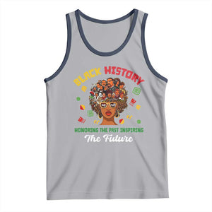 Black History Month Tank Top Honoring The Past Inspiring The Future African American Roots TS02 Athletic Heather Navy Print Your Wear