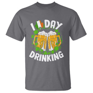 Funny St Patricks Day T Shirt I Love Day Drinking Beer Lover Drink Team TS02 Charcoal Print Your Wear