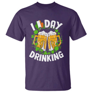 Funny St Patricks Day T Shirt I Love Day Drinking Beer Lover Drink Team TS02 Purple Print Your Wear