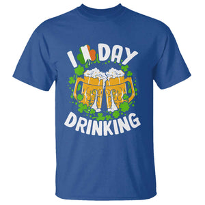 Funny St Patricks Day T Shirt I Love Day Drinking Beer Lover Drink Team TS02 Royal Blue Print Your Wear
