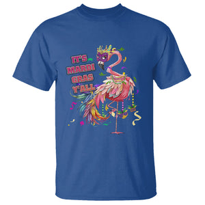 Funny Mardi Gras Flamingo T Shirt It's Mardi Gras Y'all TS02 Royal Blue Printyourwear