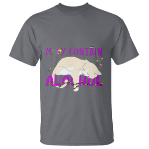 Funny Mardi Gras Drunk Cat T Shirt May Contain Alcohol Drinking Lover TS02 Charcoal Printyourwear