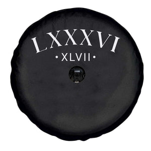 LXXXVI XLVII Spare Tire Cover 86 47 Roman Numerals TS02 Print Your Wear