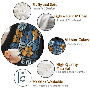 Dayenu Passover Jewish Holiday Floral Retro Throw Blanket It Would Have Been Enough Meaningful Seder Gift TS02 Print Your Wear