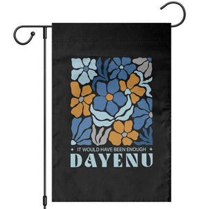 Dayenu Passover Jewish Holiday Floral Retro Garden Flag It Would Have Been Enough Meaningful Seder Gift TS02 Black Print Your Wear
