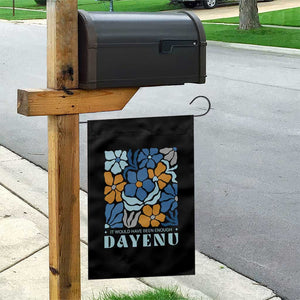 Dayenu Passover Jewish Holiday Floral Retro Garden Flag It Would Have Been Enough Meaningful Seder Gift TS02 Print Your Wear