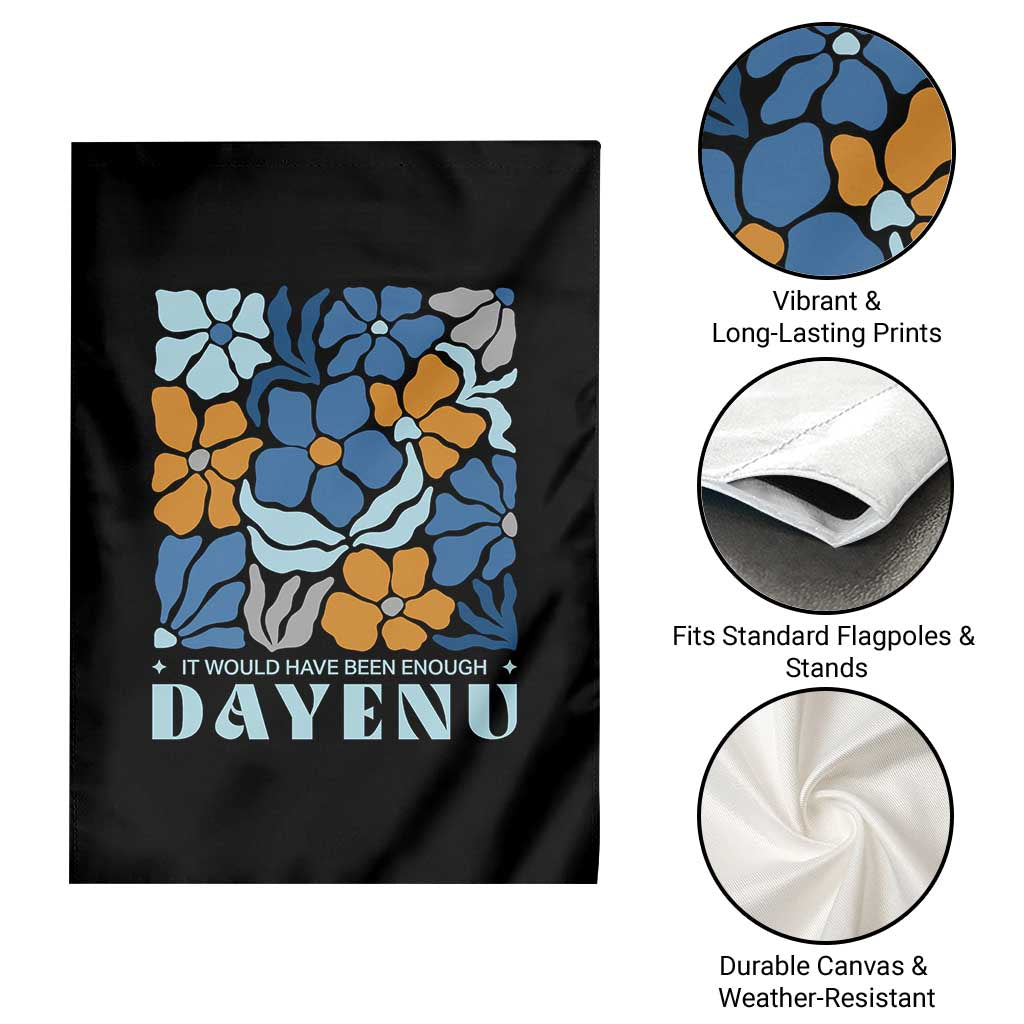 Dayenu Passover Jewish Holiday Floral Retro Garden Flag It Would Have Been Enough Meaningful Seder Gift TS02 Print Your Wear
