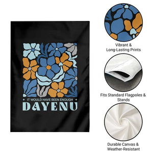 Dayenu Passover Jewish Holiday Floral Retro Garden Flag It Would Have Been Enough Meaningful Seder Gift TS02 Print Your Wear