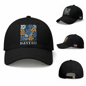 Dayenu Passover Jewish Holiday Floral Retro Baseball Cap It Would Have Been Enough Meaningful Seder Gift TS02 Baseball Cap Universal Fit Black Print Your Wear