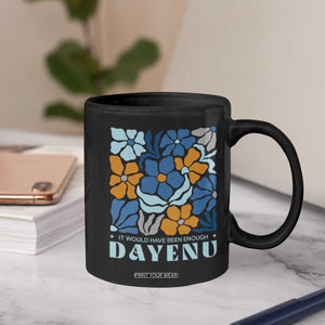 Dayenu Passover Jewish Holiday Floral Retro Coffee Mug It Would Have Been Enough Meaningful Seder Gift TS02 Print Your Wear