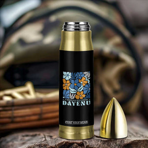 Dayenu Passover Jewish Holiday Floral Retro Bullet Tumbler It Would Have Been Enough Meaningful Seder Gift TS02 Print Your Wear