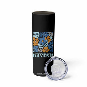 Dayenu Passover Jewish Holiday Floral Retro Skinny Tumbler It Would Have Been Enough Meaningful Seder Gift TS02 Print Your Wear