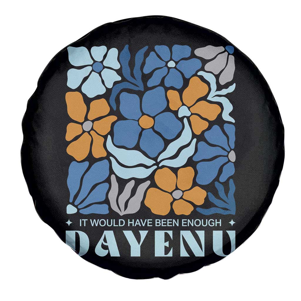 Dayenu Passover Jewish Holiday Floral Retro Spare Tire Cover It Would Have Been Enough Meaningful Seder Gift TS02 Print Your Wear