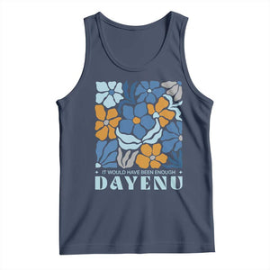 Dayenu Passover Jewish Holiday Floral Retro Tank Top It Would Have Been Enough Meaningful Seder Gift TS02 Navy Print Your Wear