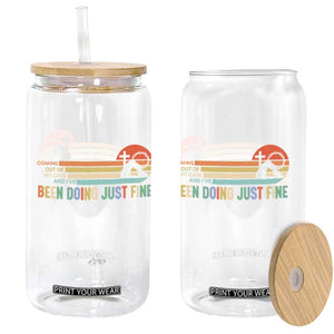 Retro Coming Out Of My Cave Christian Easter Parody Glass Can I’ve Been Doing Just Fine Resurrection Humor Faith Gift TS02 Print Your Wear