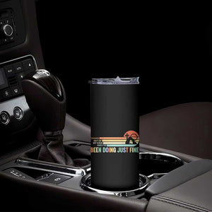 Retro Coming Out Of My Cave Christian Easter Parody Skinny Tumbler I’ve Been Doing Just Fine Resurrection Humor Faith Gift TS02 Print Your Wear