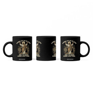 Coming Out Of My Cave Christian Easter Coffee Mug Risen Jesus Tomb Scene Inspirational Faith Message Gift TS02 Print Your Wear