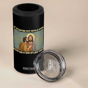 It Started Out With A Kiss Christian Easter 4 in 1 Can Cooler Tumbler Judas Betrayal Biblical Scene Faith Reflection Gift TS02 Print Your Wear