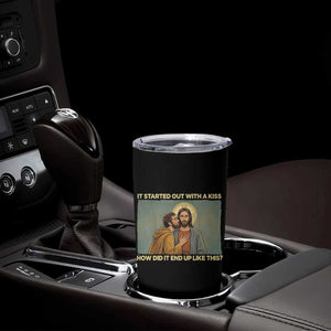 It Started Out With A Kiss Christian Easter Tumbler Cup Judas Betrayal Biblical Scene Faith Reflection Gift TS02 Print Your Wear