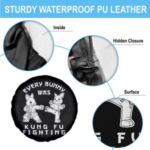 Funny Easter Rabbit Martial Arts Spare Tire Cover Every Bunny Was Kung Fu Fighting Cute Bunny Humor Gift TS02 Print Your Wear