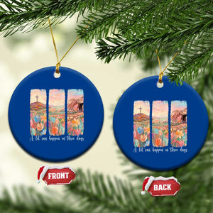 A Lot Can Happen In Three Days Christian Easter Ceramic Ornament Empty Tomb Cross Landscape Faith Inspirational Gift TS02 1pc Blue Print Your Wear