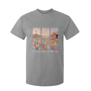 A Lot Can Happen In Three Days Christian Easter T Shirt For Kid Empty Tomb Cross Landscape Faith Inspirational Gift TS02 Sport Gray Print Your Wear