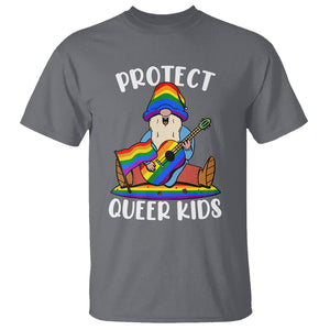 Protect Queer Kids T Shirt Gnome Ally LGBT Pride History Month Support TS02 Charcoal Printyourwear