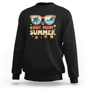 Hot Mom Summer Sweatshirt Aloha Beach Vacation Holidays Hot Women TS02 Black Printyourwear