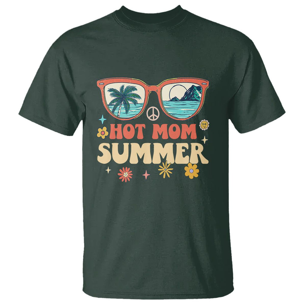 Hot Mom Summer T Shirt Aloha Beach Vacation Holidays Hot Women TS02 Dark Forest Green Printyourwear
