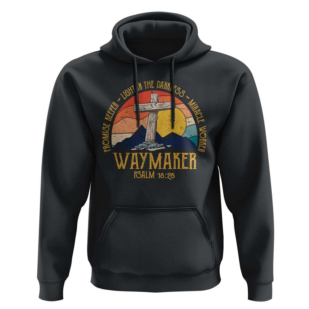 Bible Verse Hoodie Waymaker Psalm Isaiah Promise Keeper Light In The Darkness Miracle Worker Christian Religious TS02 Black Print Your Wear