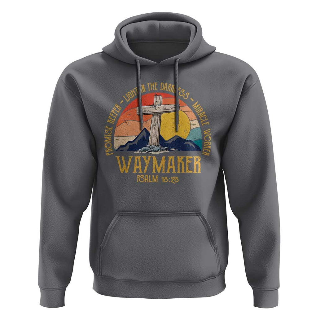 Bible Verse Hoodie Waymaker Psalm Isaiah Promise Keeper Light In The Darkness Miracle Worker Christian Religious TS02 Charcoal Print Your Wear