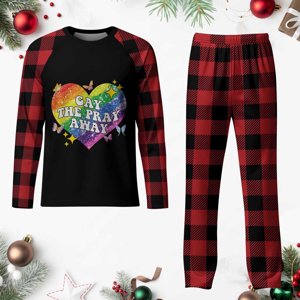 Gay the Pray Away Plaid Pajama Set LGBTQIA Say Gay Pride Month TS02 Buffalo Plaid Print Your Wear