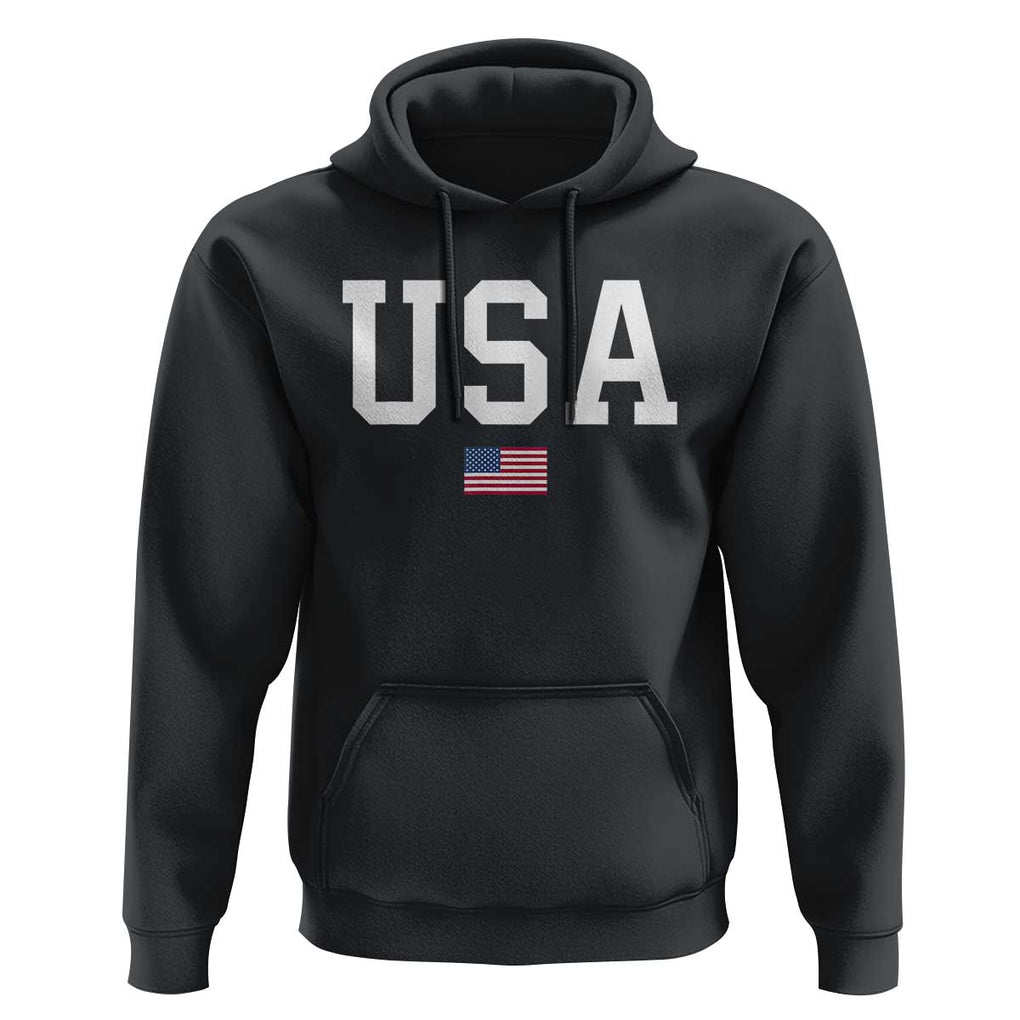 USA Hoodie Patriotic American Flag TS02 Black Print Your Wear