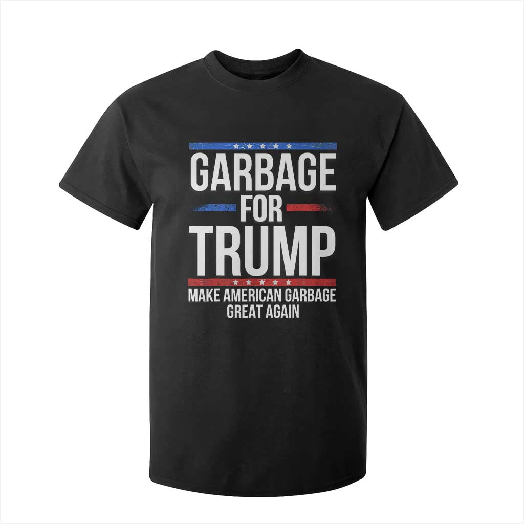 Garbage For Trump 2024 T Shirt For Kid Make American Garbage Great Again TS02 Black Print Your Wear