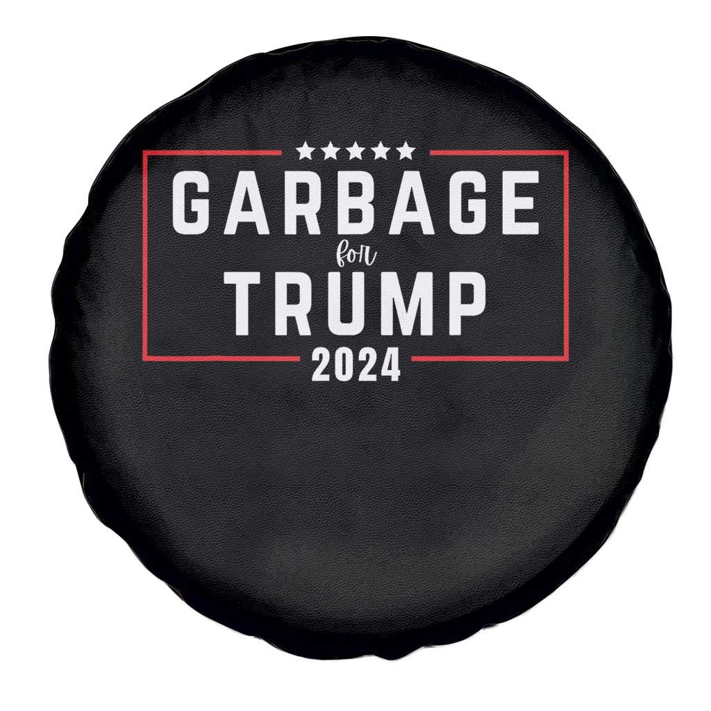 Garbage For Trump 2024 Spare Tire Cover US 47th President TS02 Print Your Wear
