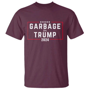 Garbage For Trump 2024 T Shirt US 47th President TS02 Maroon Print Your Wear