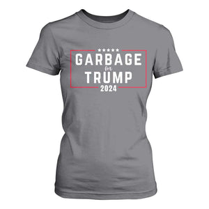 Garbage For Trump 2024 T Shirt For Women US 47th President TS02 Charcoal Print Your Wear