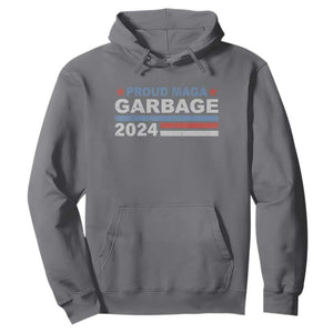 Proud Garbage 2024 Hoodie Vote Trump for President Election TS02 Charcoal Print Your Wear