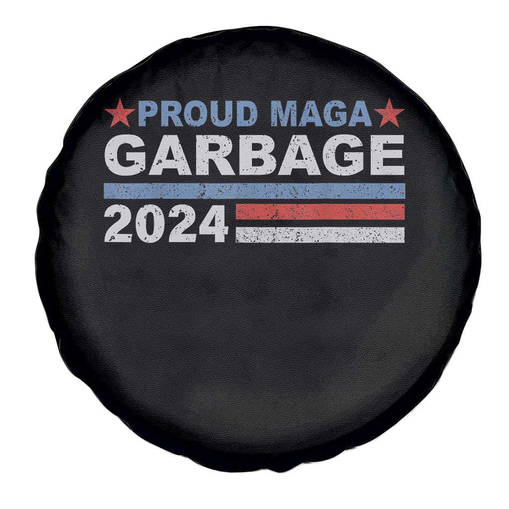 Proud Garbage 2024 Spare Tire Cover Vote Trump for President Election TS02 Print Your Wear