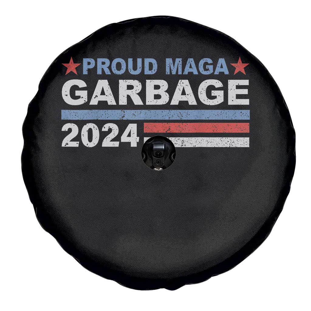 Proud Garbage 2024 Spare Tire Cover Vote Trump for President Election TS02 Print Your Wear