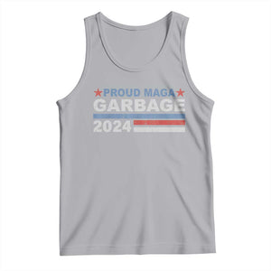 Proud Garbage 2024 Tank Top Vote Trump for President Election TS02 Athletic Heather Print Your Wear