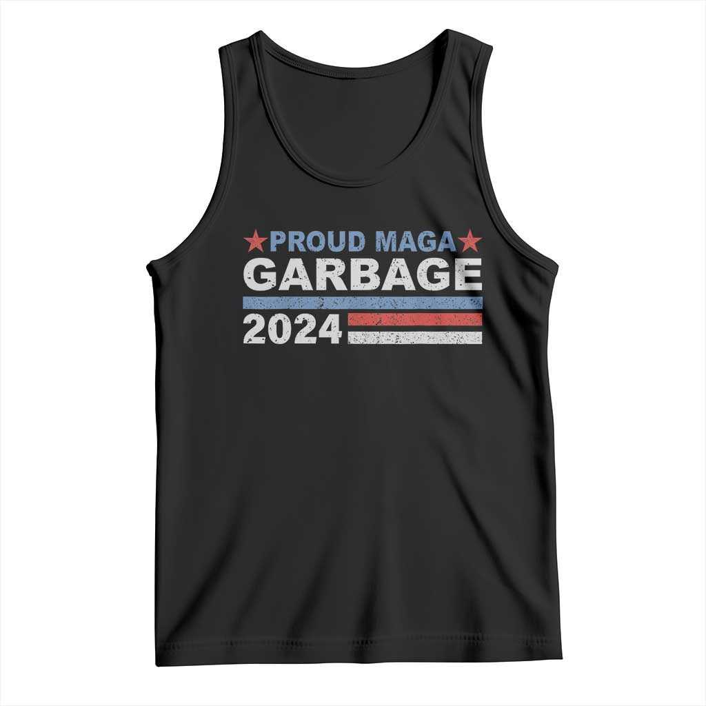 Proud Garbage 2024 Tank Top Vote Trump for President Election TS02 Black Print Your Wear
