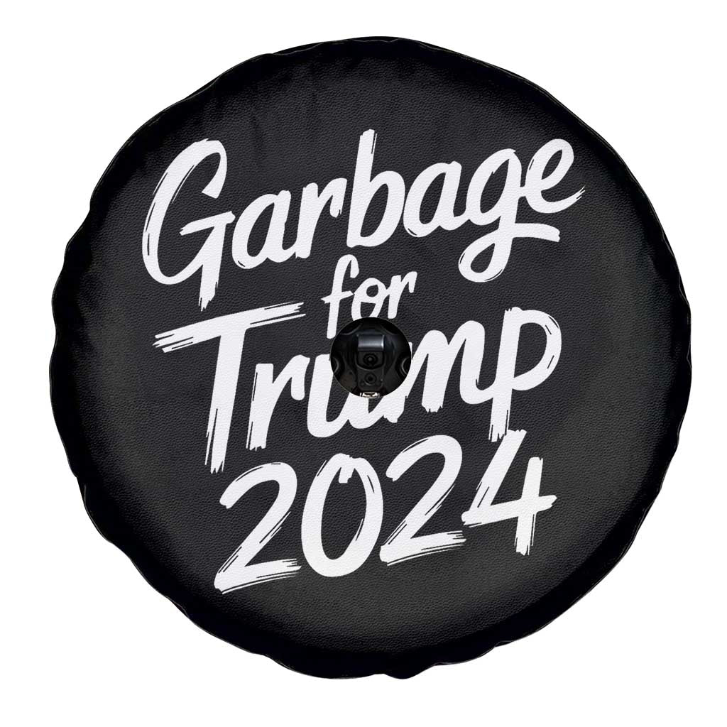 Garbage For Trump 2024 Spare Tire Cover We Are Not Garbage Vote Trump TS02 Print Your Wear